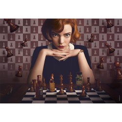 Clementoni - Puzzle La Regina degli Scacchi (Queen s Gambit) - 1000 Pezzi, Puzzle Serie Tv, Netflix - CL39697