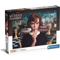 Clementoni - Puzzle Queen s Gambit - La Regina degli scacchi - 1000 Pezzi, Puzzle Netflix - CL39698