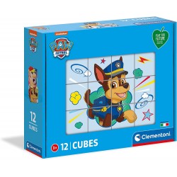 Clementoni - Puzzle Cubo Paw Patrol da 12 pezzi - Play For Future, materiali 100% riciclati - CL45008