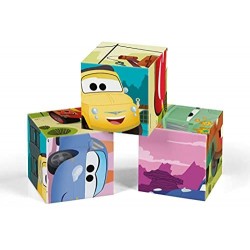 Clementoni Disney Pixar Cars, 3 anni-cubi da 12 pezzi-Play For Future, materiali 100% riciclati-Made in Italy, bambini, puzzle c