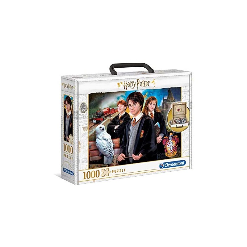 Clementoni - 61882 - Harry Potter - Puzzle 1000 pezzi in valigetta - Made in Italy - puzzle adulti