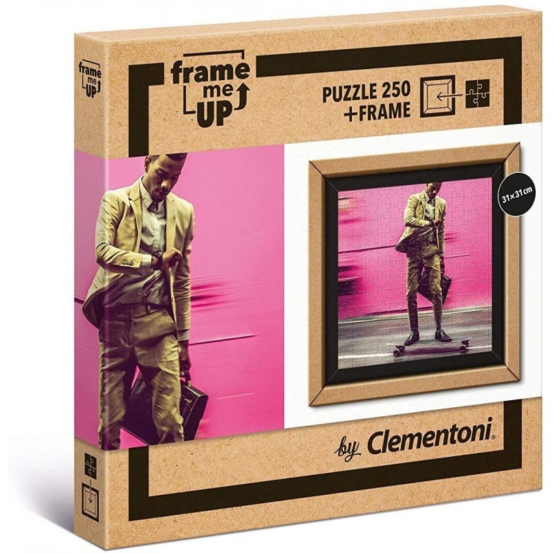 Clementoni Puzzle Frame Me Up-Living faster-250 pezzi, Multicolore, 38501