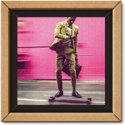 Clementoni Puzzle Frame Me Up-Living faster-250 pezzi, Multicolore, 38501