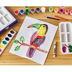 CRAYOLA- Valigetta Dipingi e Crea, 65 Pezzi, Regalo per Bambini, attività Creativa, età 4,5,6,7+, Multicolore, 04-1169