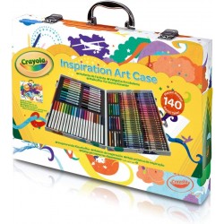 Crayola - Valigetta Colori Arcobaleno - Kit Creativo con 140 Pezzi Assortiti - CRA042532