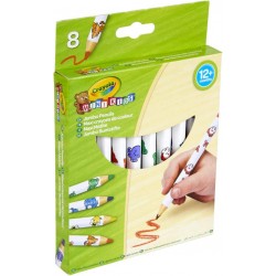 Crayola - Mini Kids, Maxi Matite a Forma Esagonale, 8 Pezzi, Età 12 Mesi, Pastelli colorati Prima Infanzia - CRA3678
