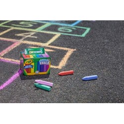 Crayola-48 Gessi per Esterno Lavabili, per Scuola e Tempo Libero, Assortiti, Colore, 51-2048-E-201
