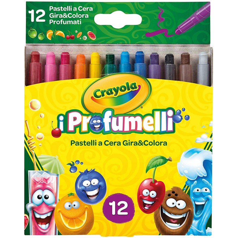 CRAYOLA Pastel, Matite Colorate da Disegno, Confezione da 12 pezzi, per  Scuola e Tempo Libero, Colori