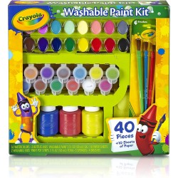 Crayola – Set Pittura Lavabile, 40 pezzi - CRA540155