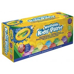 Crayola-10 Tempere Lavabili Effetti Speciali: Neon, Glitter, Metal, 59mL cad, 54-2395