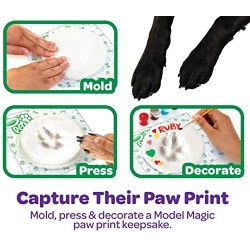 Crayola Pets - Set Crea l Impronta, per trasformare l impronta della zampina del tuo animale domestico in un oggetto decorativo 