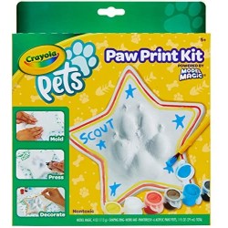 Crayola- Pets-Set Crea, trasformare l impronta della zampina del Tuo Animale Domestico in Un Oggetto Decorativo da conservare pe