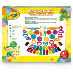 Crayola - Set Crea & Modella con La Plastilina, 50 Pezzi - CRA57-0321