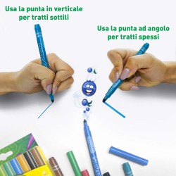 Crayola I Profumelli Pennarelli Lavabili Profumati, Punta Media, per Scuola e Tempo Libero, Colori Assortiti, 10 Pezzi, 58-5071