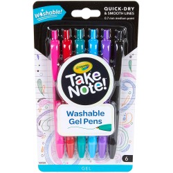Crayola 58-6505 penna gel Nero, Blu, Verde, Rosa, Rosso, Viola 6 pezzo(i)