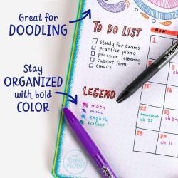 Crayola 58-6505 penna gel Nero, Blu, Verde, Rosa, Rosso, Viola 6 pezzo(i)