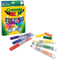 Crayola 8 Colori Fibra Lav.punta Maxi