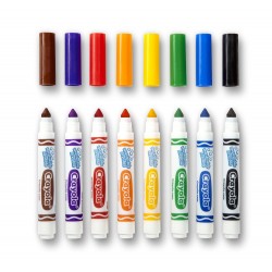 Crayola 8 Colori Fibra Lav.punta Maxi