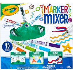 CRAYOLA- Marker Mixer, Laboratorio Arcobaleno, per Creare Pennarelli Bicolore, attività Creativa e Regalo per Bambini, età 6+, C