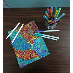 Crayola - Super Punta Pennarelli Lavabili Punta Media, Confezione da 12 Pezzi Colori Assortiti, 7509