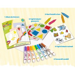 Crayola - Mini Kids, Il Mio Primo Set Colori & Adesivi - CRA81-0570