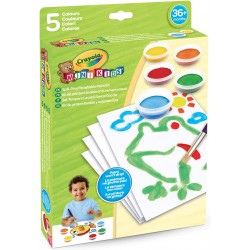 Crayola - Mini Kids - Tempere Lavabili per Bambini Formula Antigoccia - CRA811483
