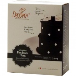 Glassa Fondente Nero 250gr