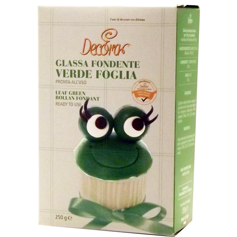 Glassa Fondente Verde Foglia 250gr