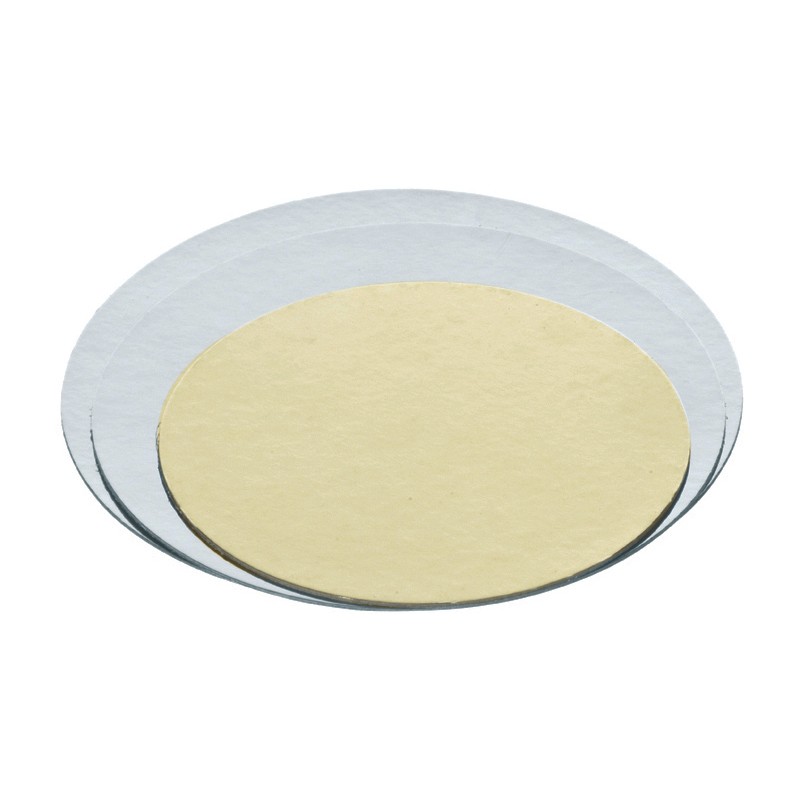 Sottotorta Accoppiato Oro/arg.ø22cm