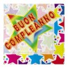 20 Tovaglioli 33 x 33 cm Buon Compleanno Stardust, 60144