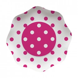 Piatti Cm.23 Pois Fuxia Pz.10