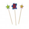 3 Picks 3 Picks candelina numero 8 e stelline, DI70508