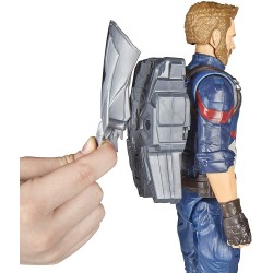 avengers: infinity war - captain america titan hero power fx (personaggio 30cm, action figure), e0607103