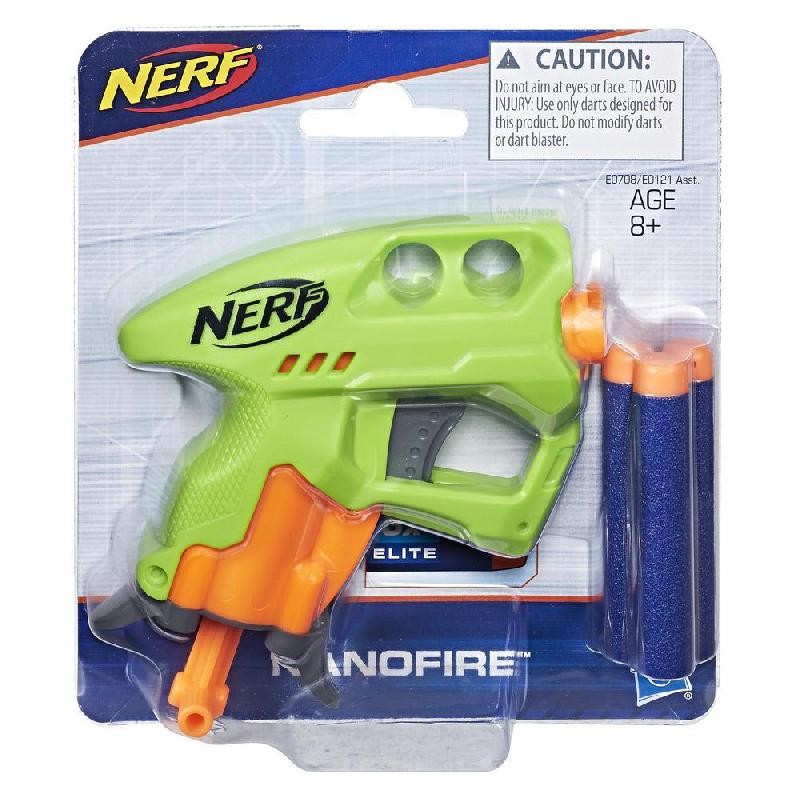 Hasbro - Nerf nanofire green, pistola verde, età 8+, E0708EU41