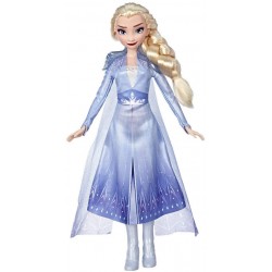 hasbro disney frozen 2 - elsa (fashion doll con capelli lunghi e abito blu, ispirata al film frozen 2)