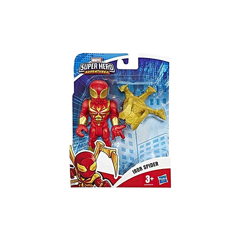 Hasbro Playskool- Heroes Mega Mighties Avengers Mini Iron Spider Action Figure, Multicolore, E6259ES0