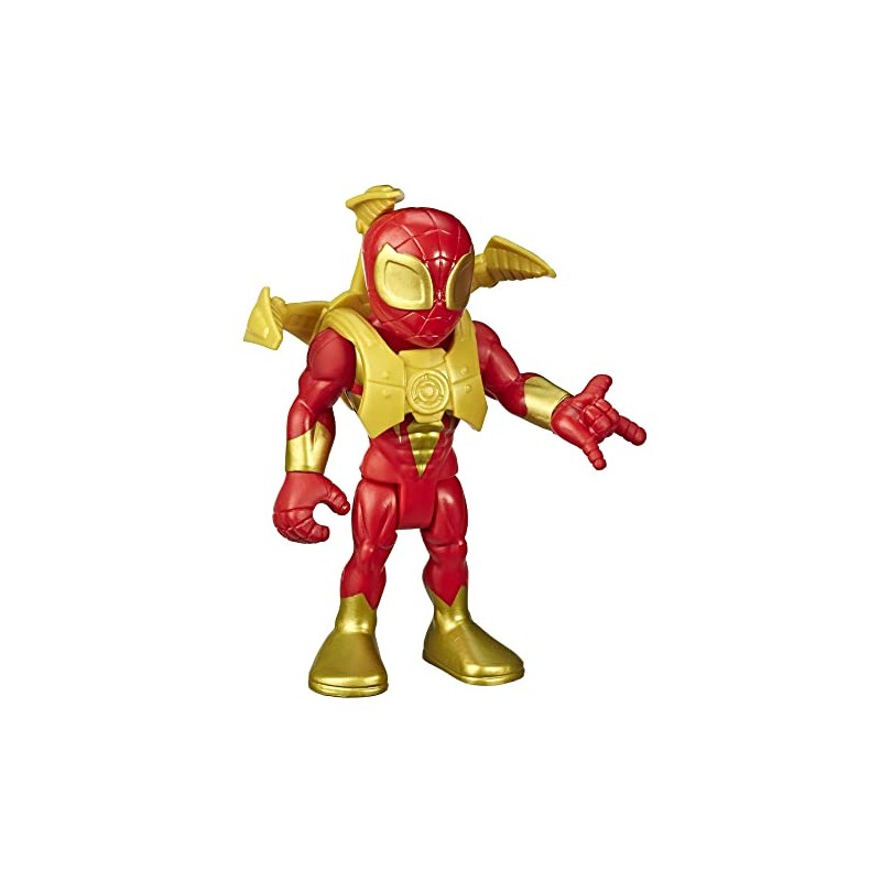 Hasbro - Playskool- Heroes Mega Mighties Avengers Mini Marvel Super Hero Adventures-Iron Spider (Action Figure da 12,5 cm), Mult