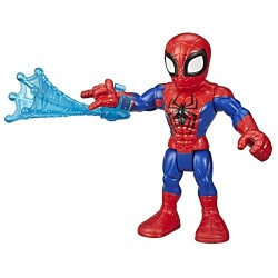 Hasbro - Playskool- Marvel Super Hero Adventures- Spider-Man Heroes Figurina, Multicolore, 12.5 cm, E6260EU40