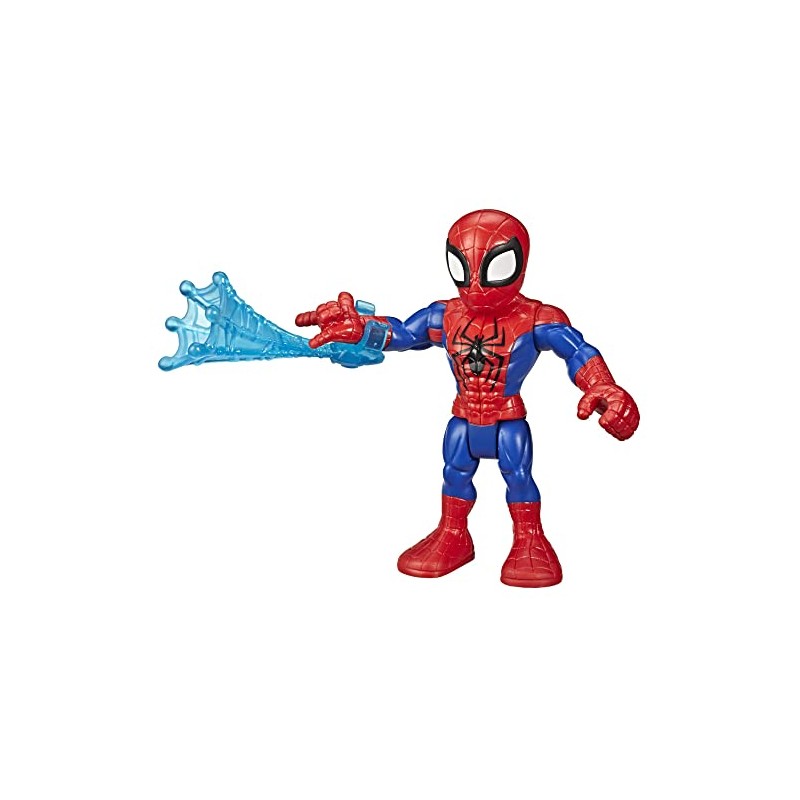 Hasbro - Playskool- Marvel Super Hero Adventures- Spider-Man Heroes Figurina, Multicolore, 12.5 cm, E6260EU40