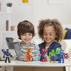 Hasbro - Playskool- Marvel Super Hero Adventures- Spider-Man Heroes Figurina, Multicolore, 12.5 cm, E6260EU40
