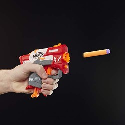 Hasbro - Nerf Fortnite TS MicroShots Firing giocattolo Blaster e 2 freccette Elite ufficiali per bambini, ragazzi e adulti, E674
