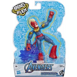 Hasbro - Marvel Avengers, Captain Marvel Bend And Flex, 15cm, E73775L01