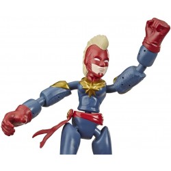 Hasbro - Marvel Avengers, Captain Marvel Bend And Flex, 15cm, E73775L01