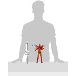 Hasbro Marvel Legends Series Avengers - Iron Man (Action Figure 30cm con Blaster Titan Hero Blast Gear)