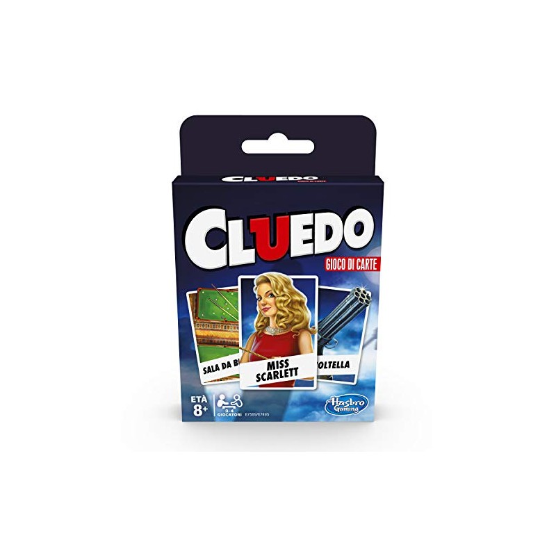 Hasbro - Cluedo (gioco di carte, Hasbro Gaming), E75891030