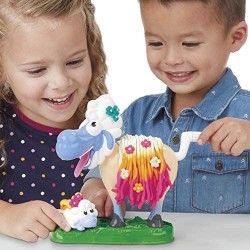 Hasbro Play-Doh - La Pecorella Lanella (Animal Crew con Suoni Divertenti e 4 Colori di Pasta da Modellare Play-Doh)