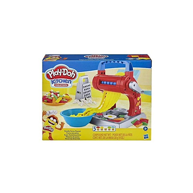 Hasbro Play-Doh - Set per la Pasta (Playset Kitchen Creations con 5 vasetti di Pasta da Modellare Play-Doh)