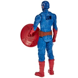 Hasbro - Avengers - Captain America (Action figure 30 cm con blaster Titan Hero Blast Gear), E7877EL71