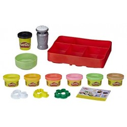 Play-Doh - Sushi (playset con 9 vasetti di Pasta da Modellare e bento Box, Linea Kitchen Creations)