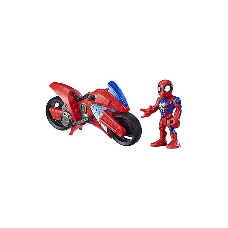 Hasbro - Marvel Super Hero Adventures - Spider-Man Swingin  Speeder (Playskool Heroes Super Hero Adventures, Personaggio da 12,5